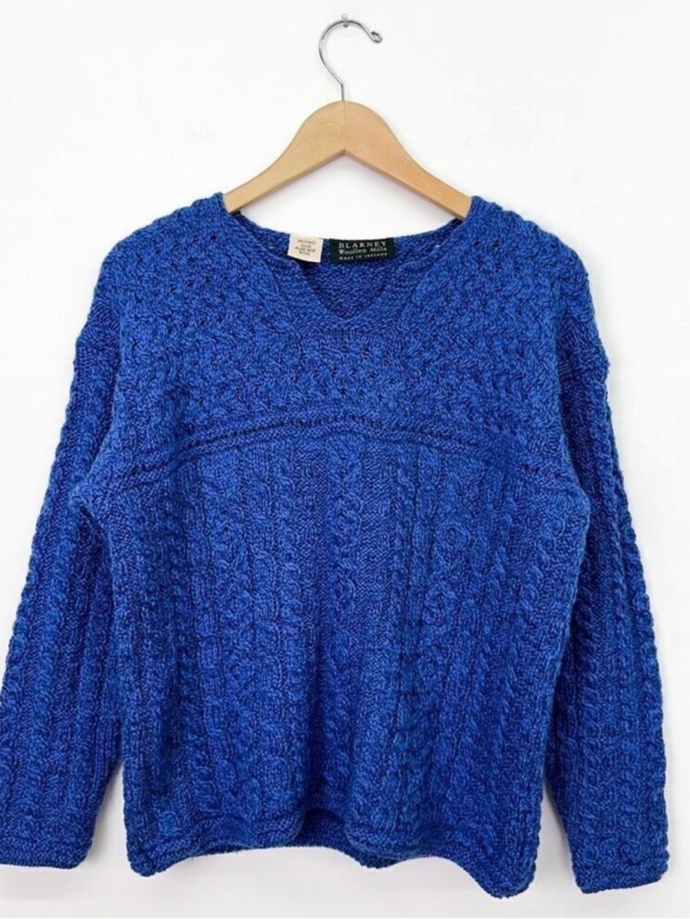 Vintage Blarney Woollen Mills Hand Knit Sweater